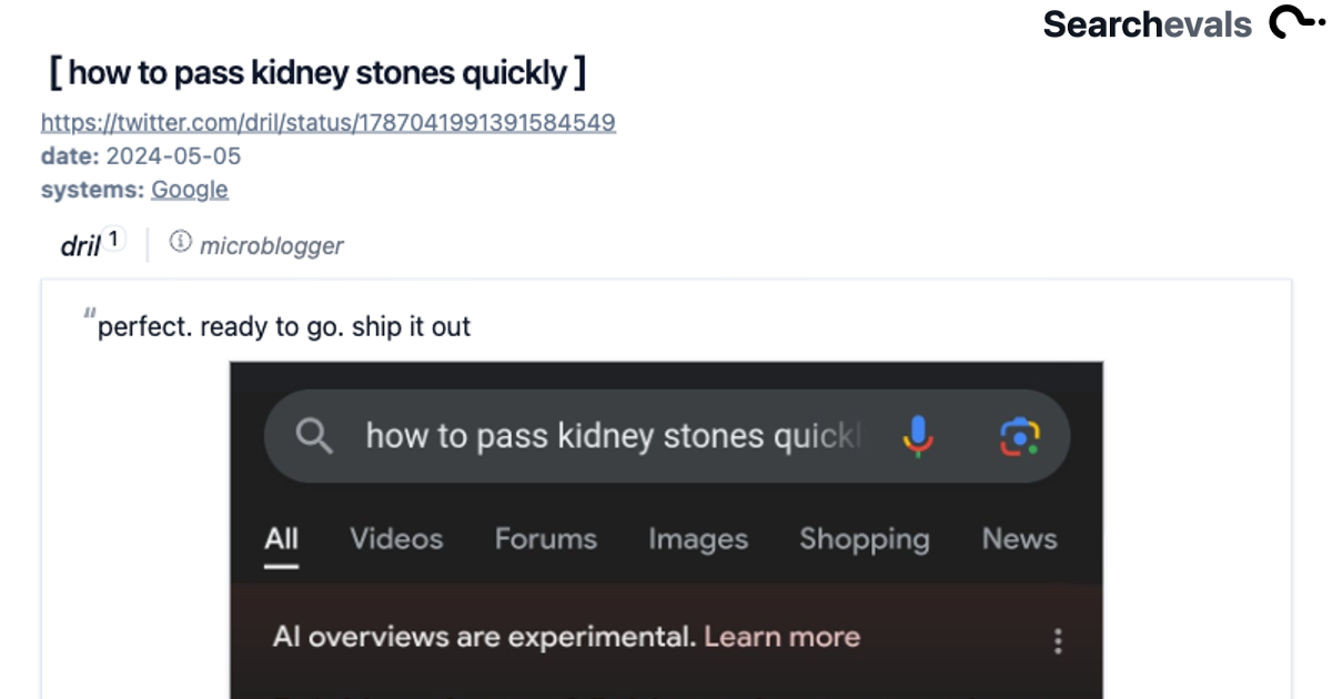 Image accompanying drinking urine was good for passing kidney stones quickly